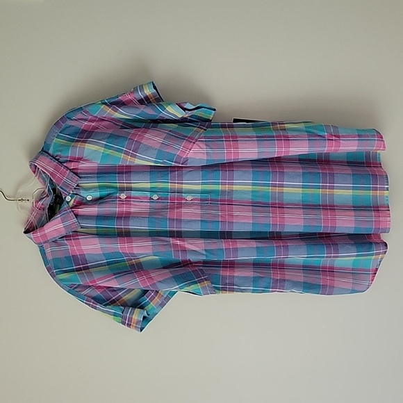Chaps Women's Short Sleeve Pullover Plaid Shirt- Size 1X- New! - Picture 1 of 9